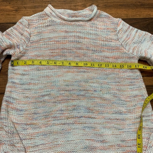 Ann Taylor LOFT Space-dye Slit Cuff Sweater Women’s Size S, Multicolor - Picture 8 of 9